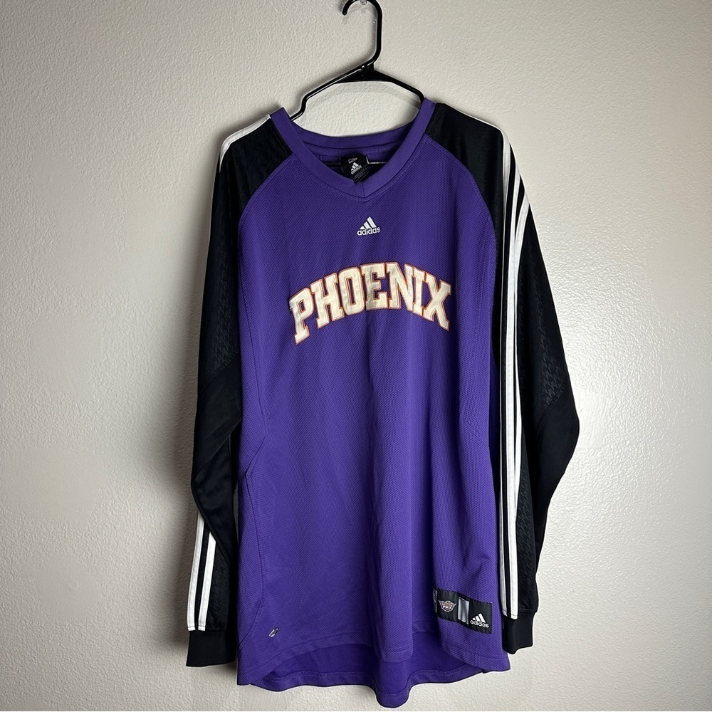 Adidas NBA Phoenix Suns Warm Up Long Sleeve Shirt Size XL